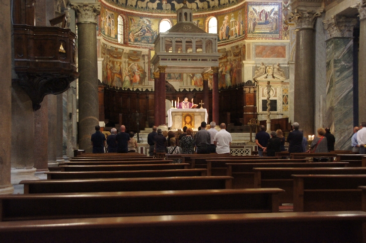 Beerdigung in San Maria in Trastevere